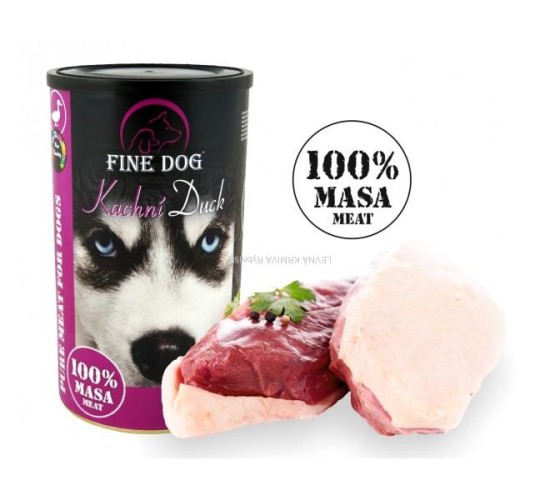 Fine Dog pardikonserv  koertele 100%liha 1200g)
